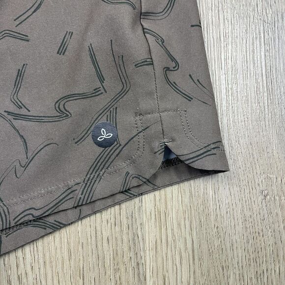 prAna Shorts Mens Medium Athletic Drawstring Lined Recycled Polyester Running - Picture 2 of 11